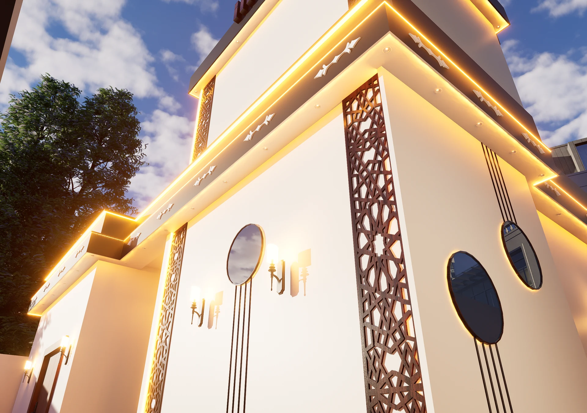 Contemporary residential project view 2